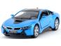 Kinsmart Auto BMW i8 - Modrá 2