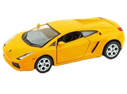 Kinsmart Auto Lamborghini Gallardo na zpětné natažení 12cm - Žlutá