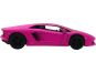 Kinsmart Auto Lamborghini na zpětné natažení 13 cm Aventador růžové 1:36 3