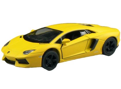 Kinsmart Auto Lamborghini na zpětné natažení 13 cm Aventador žlutý