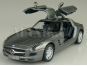 Kinsmart Auto Mercedes Benz SLS AMG na zpětné natažení 13cm - Tmavě šedá 2