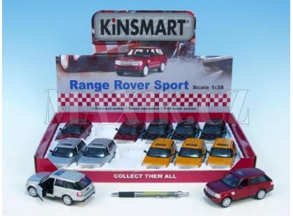 Kinsmart Auto Range Rover Sport na zpětné natažení 13cm