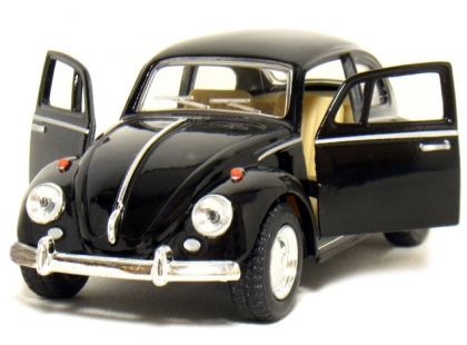 Kinsmart Auto Volkswagen Beetle na zpětné natažení 13cm - Černá