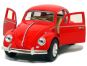 Kinsmart Auto Volkswagen Beetle na zpětné natažení 13cm - Červená 3