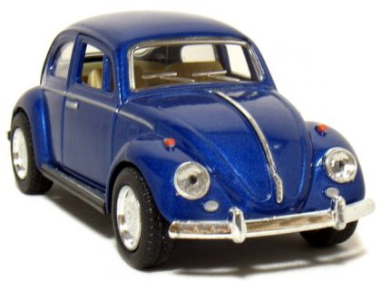 Kinsmart Auto Volkswagen Beetle na zpětné natažení 13cm - Modrá