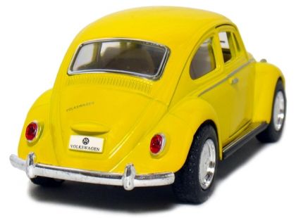Kinsmart Auto Volkswagen Beetle na zpětné natažení 13cm - Žlutá