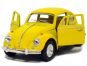 Kinsmart Auto Volkswagen Beetle na zpětné natažení 13cm - Žlutá 3
