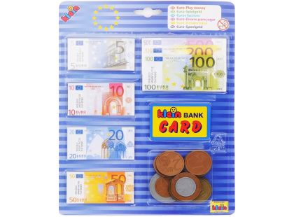 Klein Euro bankovky a mince