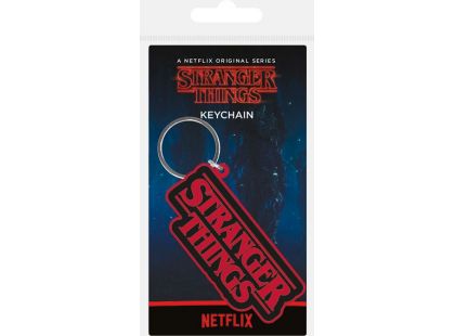 Klíčenka gumová Stranger Things logo