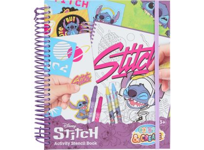 Kniha omalovánek a aktivit Stitch