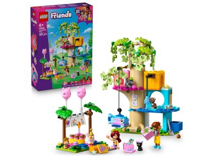 LEGO® Friends 42666 Kočičí narozeninová oslava a dům na stromě