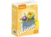 KOCO Stavebnice mini KOCO Květina v kabelce plast 223ks v krabičce 11x15x6cm
