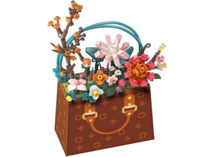 KOCO Stavebnice mini KOCO Květina v kabelce plast