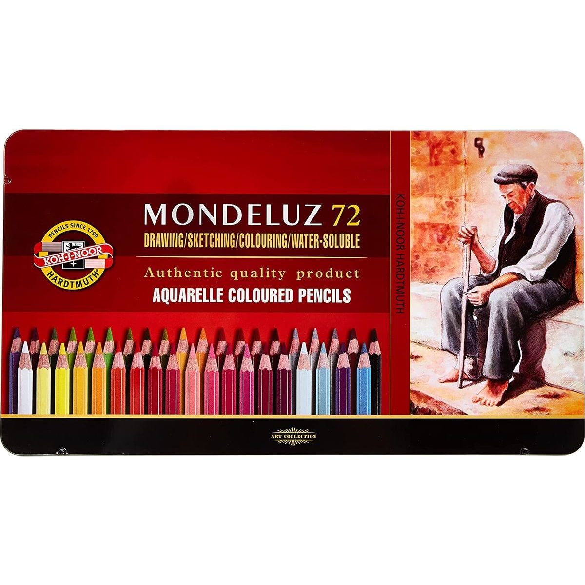 Koh-i-noor pastelky MONDELUZ akvarelové 72 ks