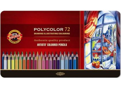 Koh-i-noor sada pastelek uměleckých Polycolor 72 ks loď