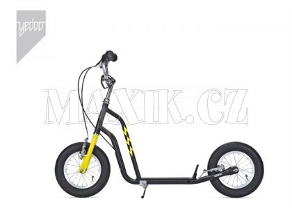 Koloběžka Tidit 12\"/12\" Black/Yellow