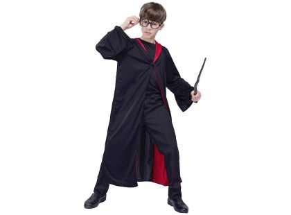 Kostým Čaroděj černo-červený 130-140 cm