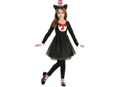 Kostým Černá kočička 130-140 cm