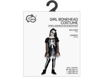 Kostým Kostlivec holčičí 110-120 cm