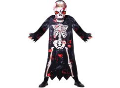 Kostým Kostlivec s maskou klučičí 110-120 cm