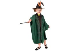 Kostým Kouzelník-Kouzelnice zelený 110-120 cm