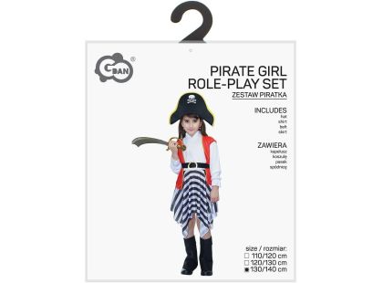 Kostým Pirátka holčičí 130-140 cm