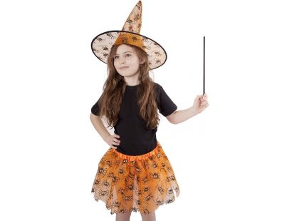 Rappa Kostým Sukně Tutu Halloween s kloboukem
