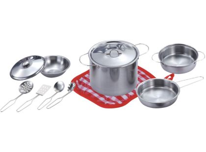 Kovová sada nádobí s příslušenstvím 11 ks