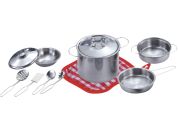 Kovová sada nádobí s příslušenstvím 11 ks