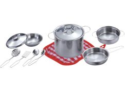 Kovová sada nádobí s příslušenstvím 11 ks
