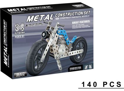Kovová stavebnice 140 ks - Motorka