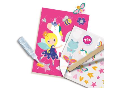 Kreativní sada obtisků + třpytky - Poškozený obal