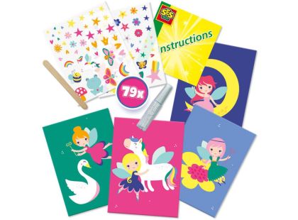 Kreativní sada obtisků + třpytky