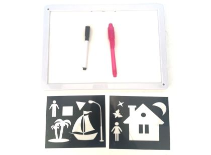 Kreslící tabulka svítící ve tmě