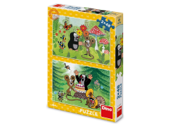 Dino Krtek: Oslava 2x48 Puzzle