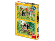 Dino Krtek: Oslava 2x48 Puzzle
