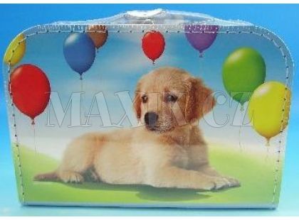 Kufřík pes s balónky 35 cm