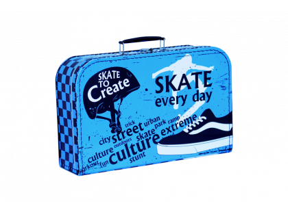 Kufřík Skate modro černý 35 cm