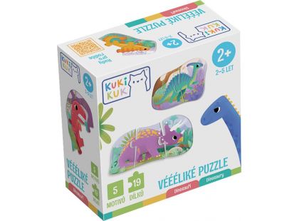 KukiKuk - Véééliké puzzle Dinosauři