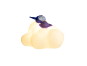 Kuromi dotyková lampa - obláček 2
