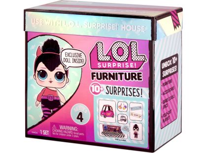 L.O.L. Surprise! Nábytek s panenkou - Cool autoservis & Spice TV