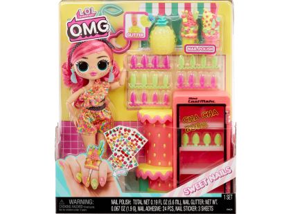 L.O.L. Surprise! OMG Nehtové studio s panenkou - Pinky Pops Fruit Shop - Poškozený obal