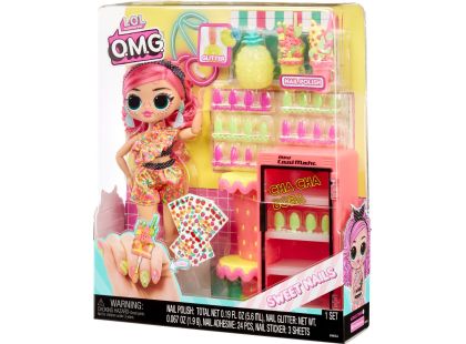 L.O.L. Surprise! OMG Nehtové studio s panenkou - Pinky Pops Fruit Shop - Poškozený obal