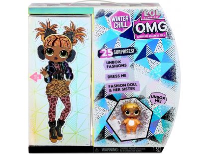 L.O.L. Surprise! OMG Winter Velká ségra Chill Missy Meow Fashion Doll - Baby Cat - Poškozený obal