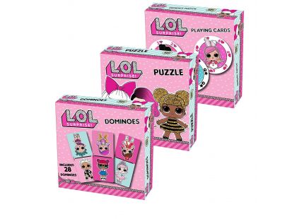 L.O.L. Surprise Trojitá zábava-puzzle, karty, domino