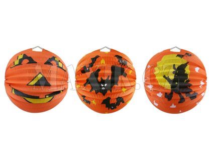 Lampion Halloween koule 3 druhy