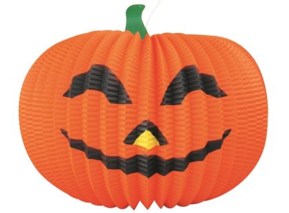 Lampion papírový, skládací Dýně 38 x 27 cm