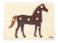 Lamps Dřevěná montessori vkládačka kůň