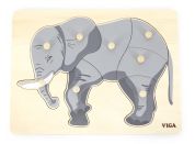 Lamps Dřevěná montessori vkládačka slon