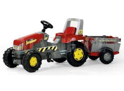 Šlapací traktor Rolly Junior s vlečkou - červený